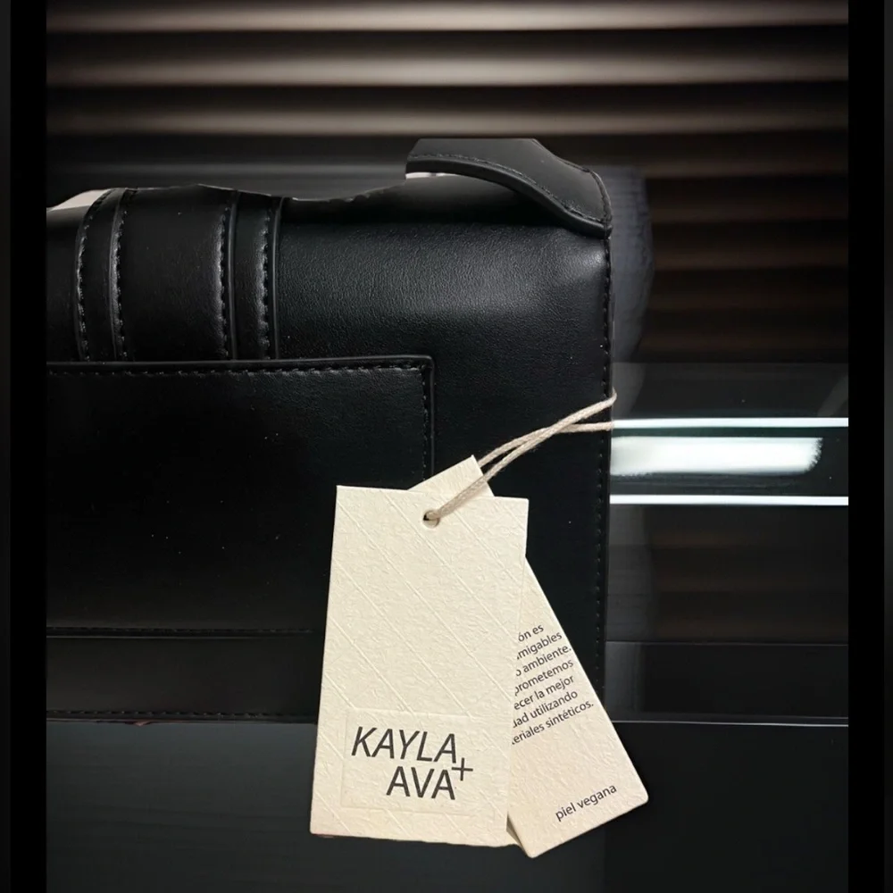 KAYLA + AVA Miranda Crossbody Vegan Leather Adjustable Removable Strap Purse NWT